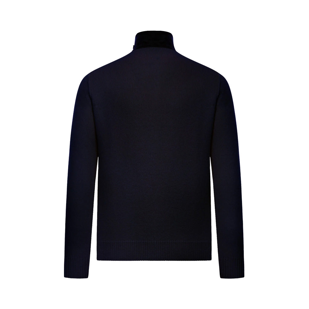 [Stone Island] Lambswool Zip-Up Cardigan