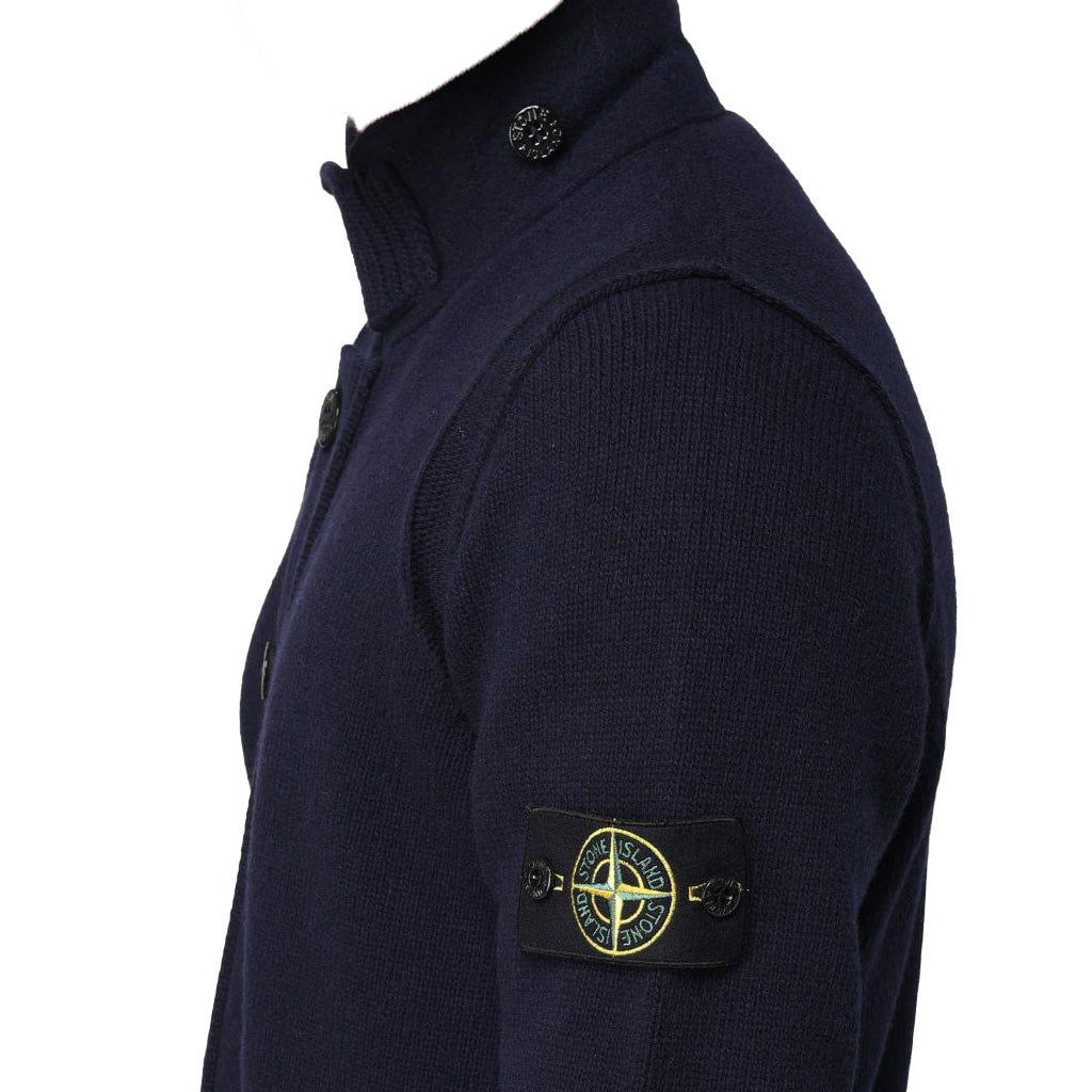 [Stone Island] Lambswool Zip-Up Cardigan