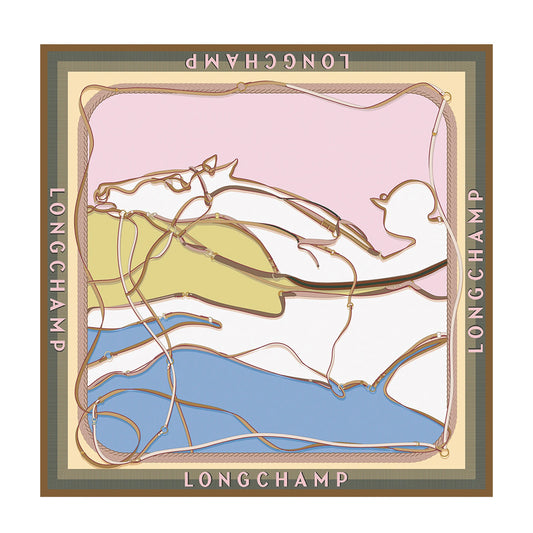 [Longchamp] A Toute Allure Silk Scarf 90