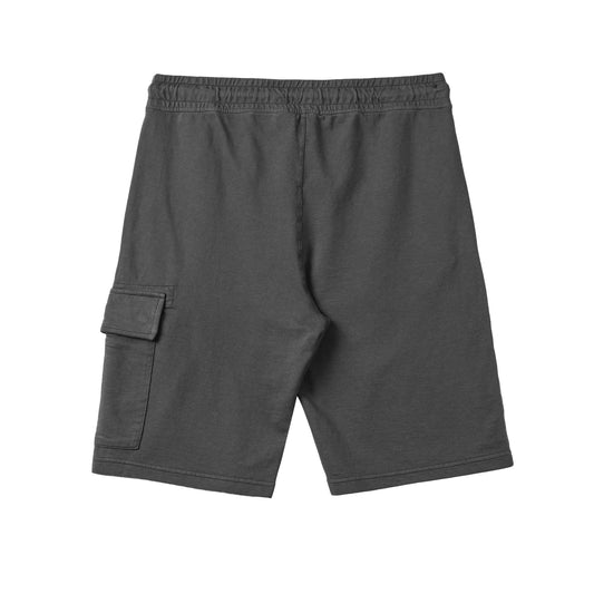 C.P. Company Light Fleece Lens Shorts in Smoked Pearl- Grey