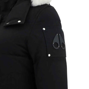 Moose Knuckles Womens 3Q Jacket in Black/ Natural Fox Fur