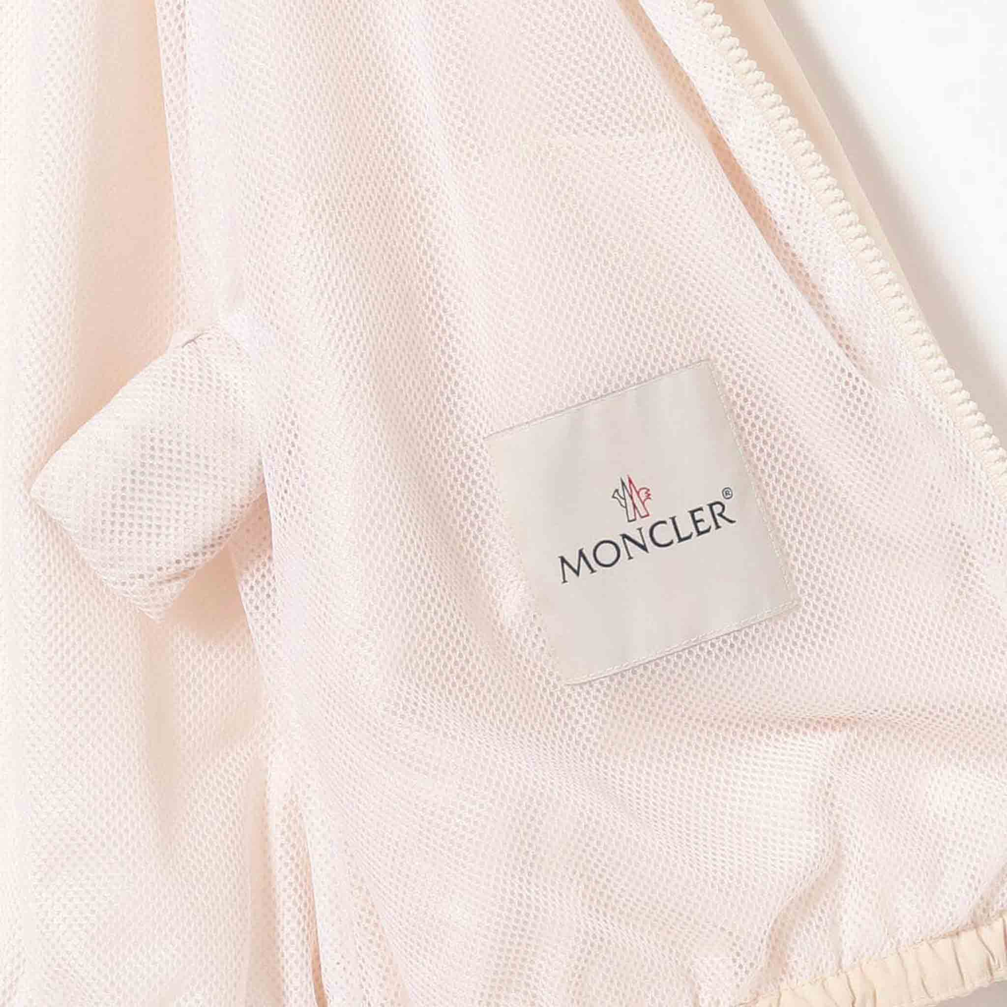 Moncler Womens Pharillons Rain Jacket in Light Pink