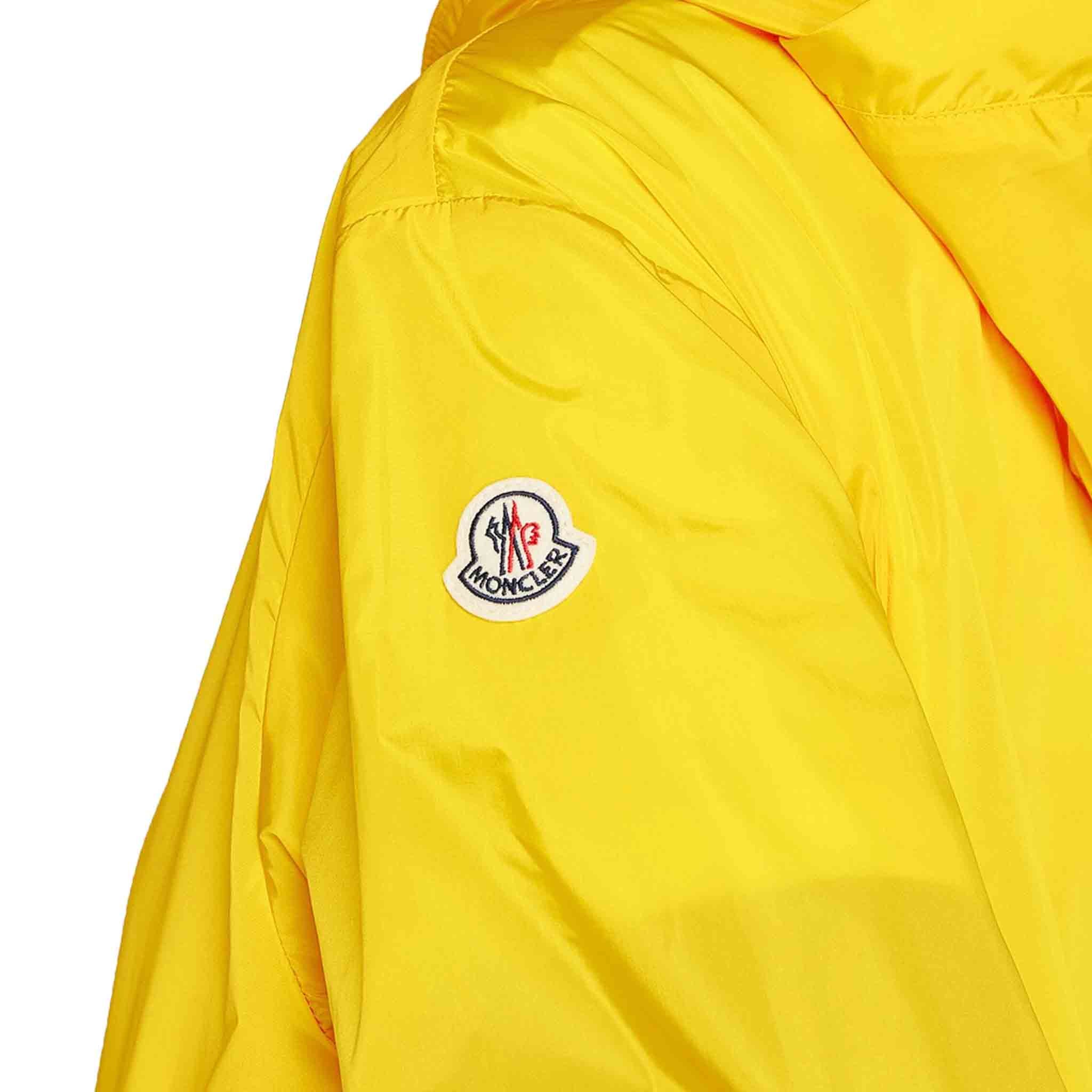Moncler Womens Cecile Hooded Jacket in Yellow