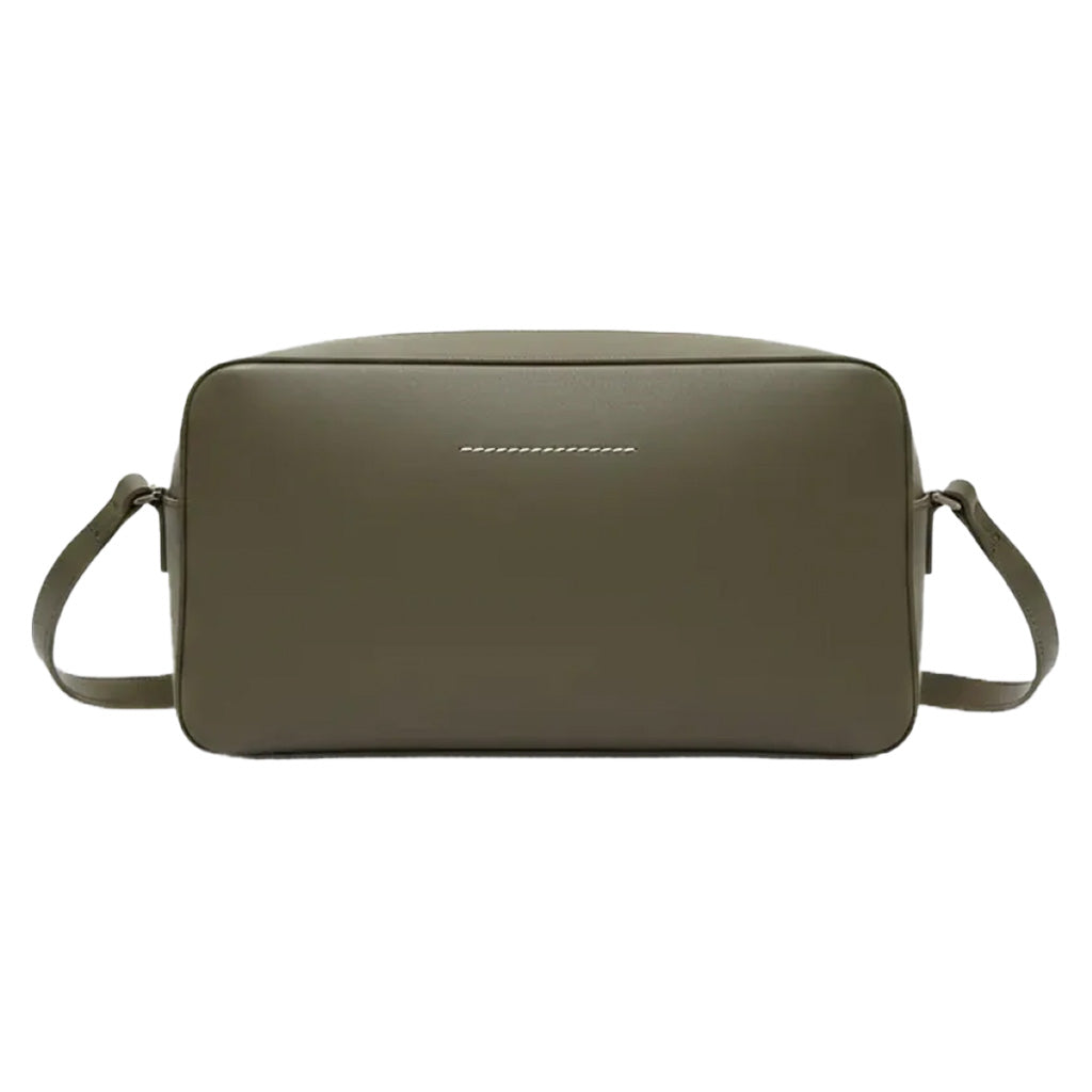 [Maison Margiela] MM6 Small Numeric Leather Shoulder Bag Dark Olive