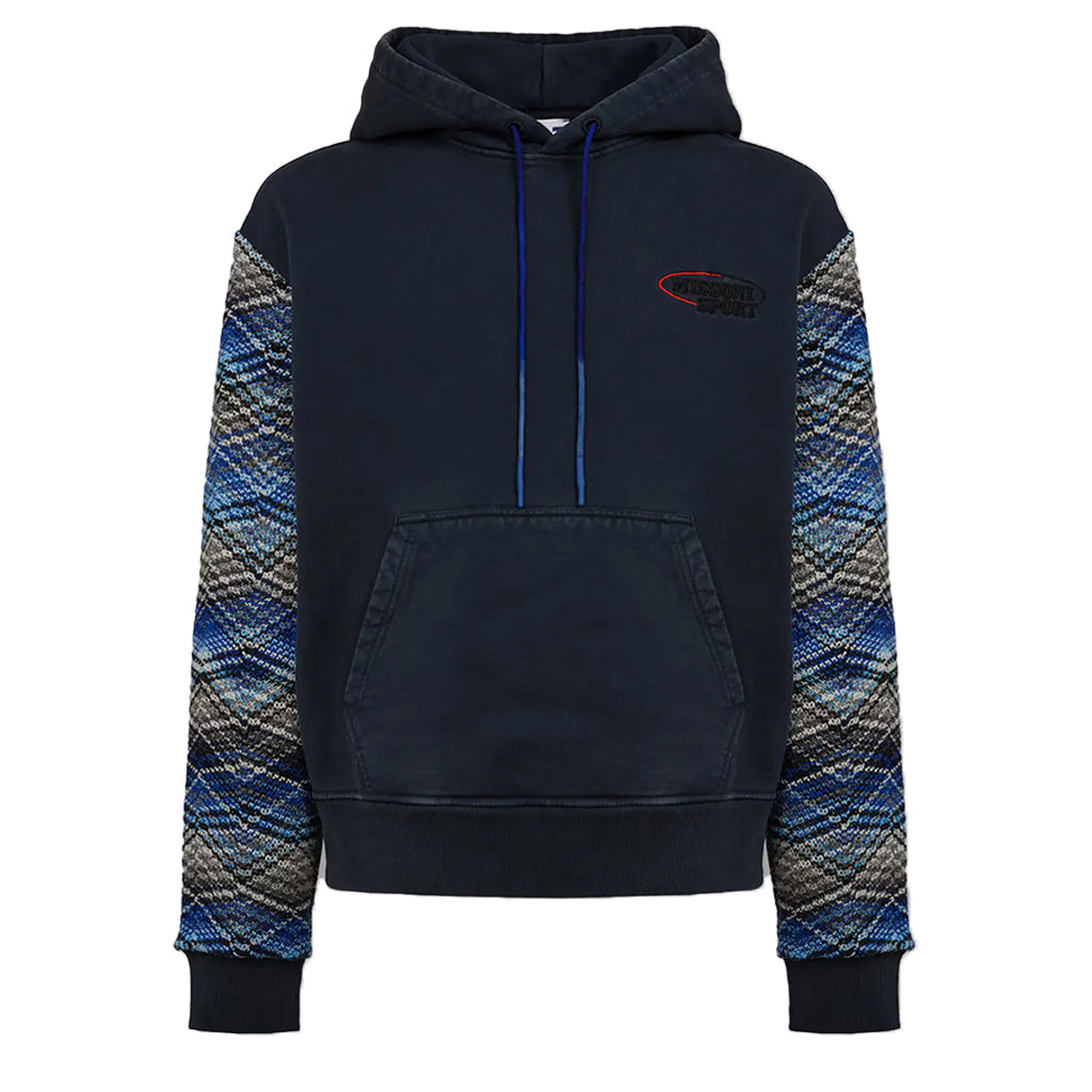 Missoni Knit Sleeve Insert Logo Hoodie