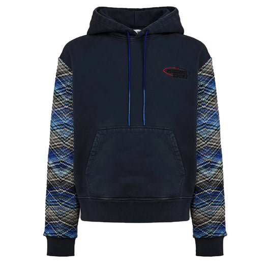 Missoni Knit Sleeve Insert Logo Hoodie