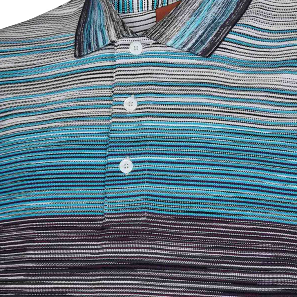 Missoni Space Dye Short Sleeve Polo Shirt