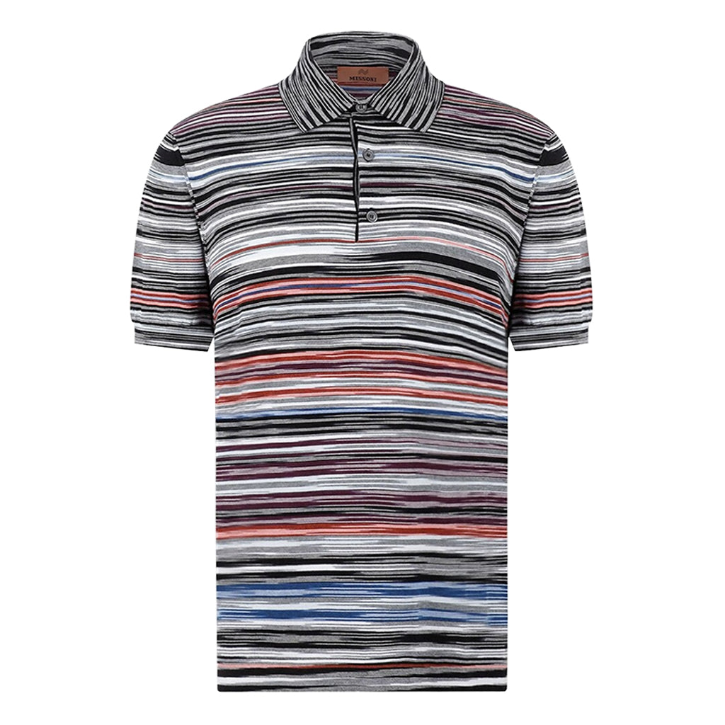 Missoni Striped Short Sleeved Polo Shirt