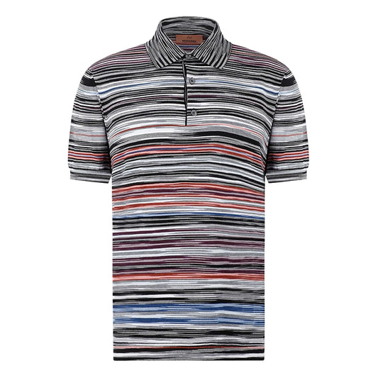 Missoni Striped Short Sleeved Polo Shirt