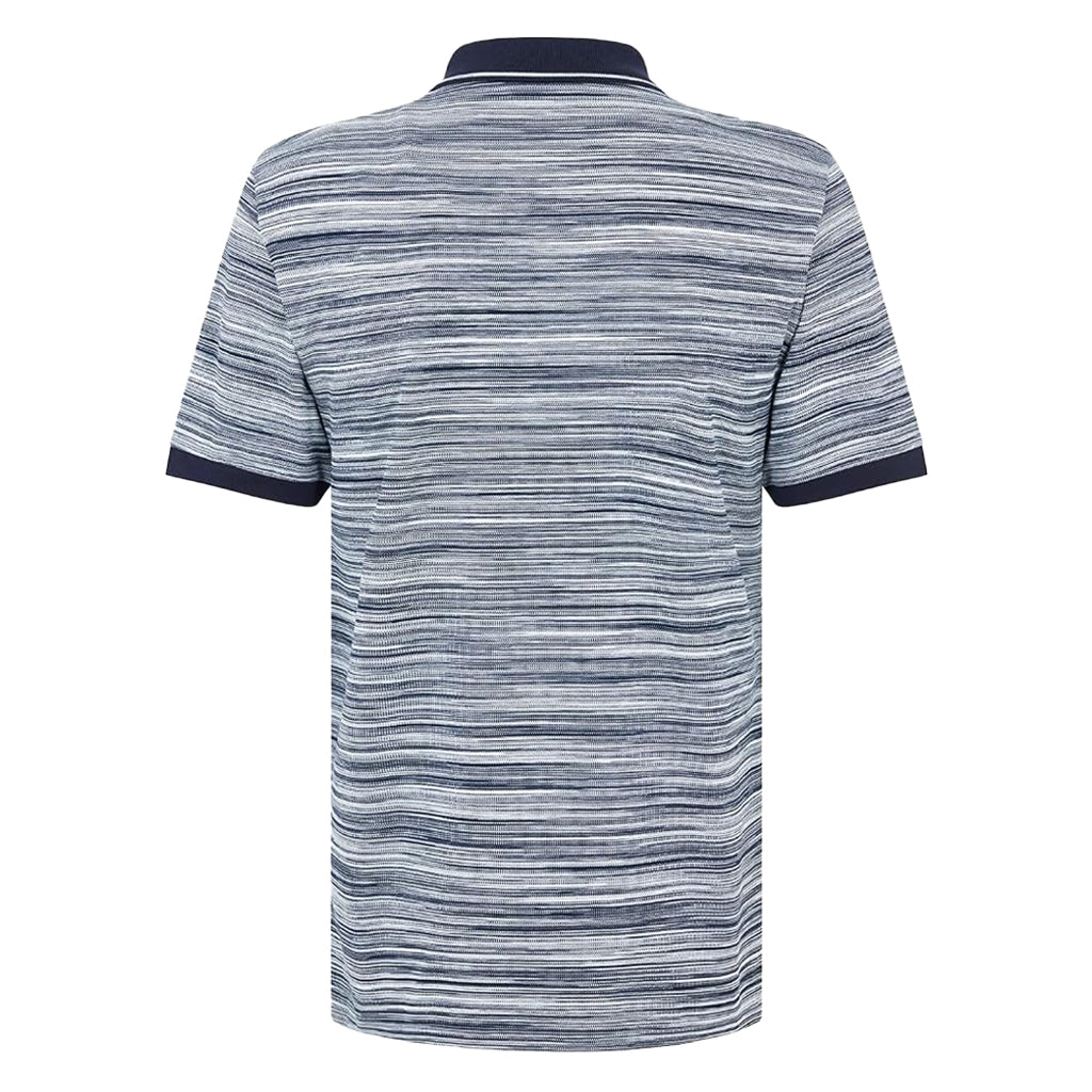 Missoni Striped Contrast Collar Polo Shirt Space Dyed