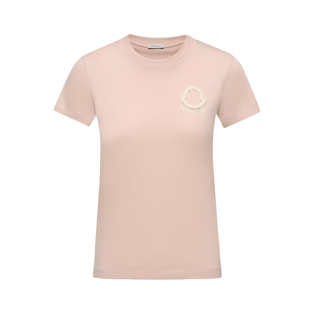 Moncler Women's Embroidered Logo Cotton T-Shirt