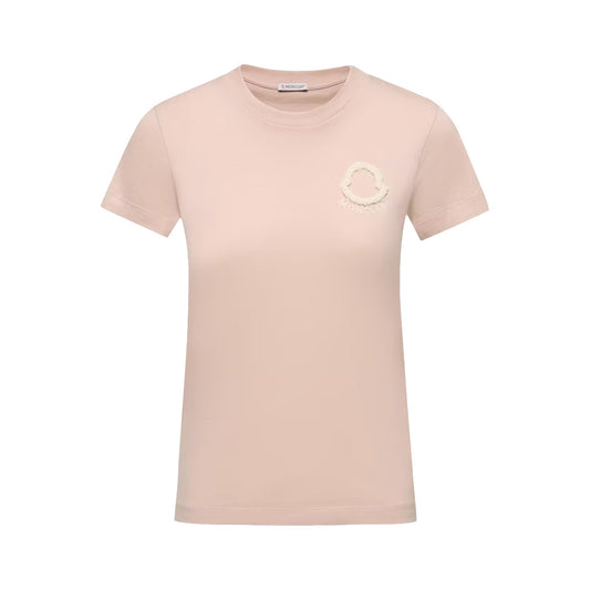 Moncler Women's Embroidered Logo Cotton T-Shirt