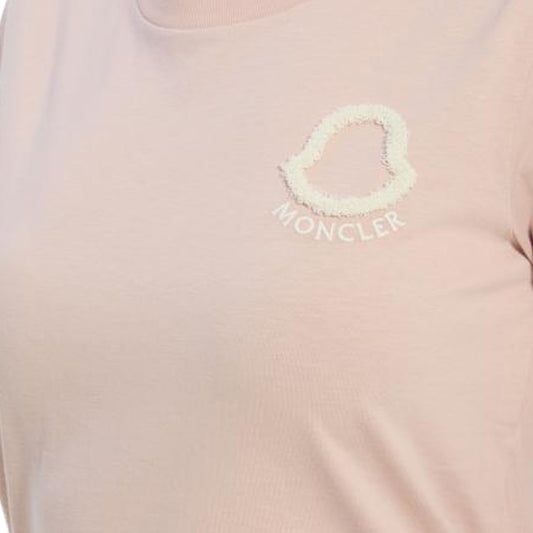 Moncler Women's Embroidered Logo Cotton T-Shirt