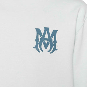 Amiri MA Logo Crewneck Sweatshirt in Gray Dawn