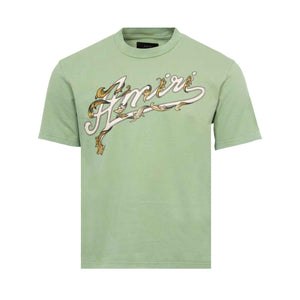Amiri Filigree T-Shirt in Mineral Green
