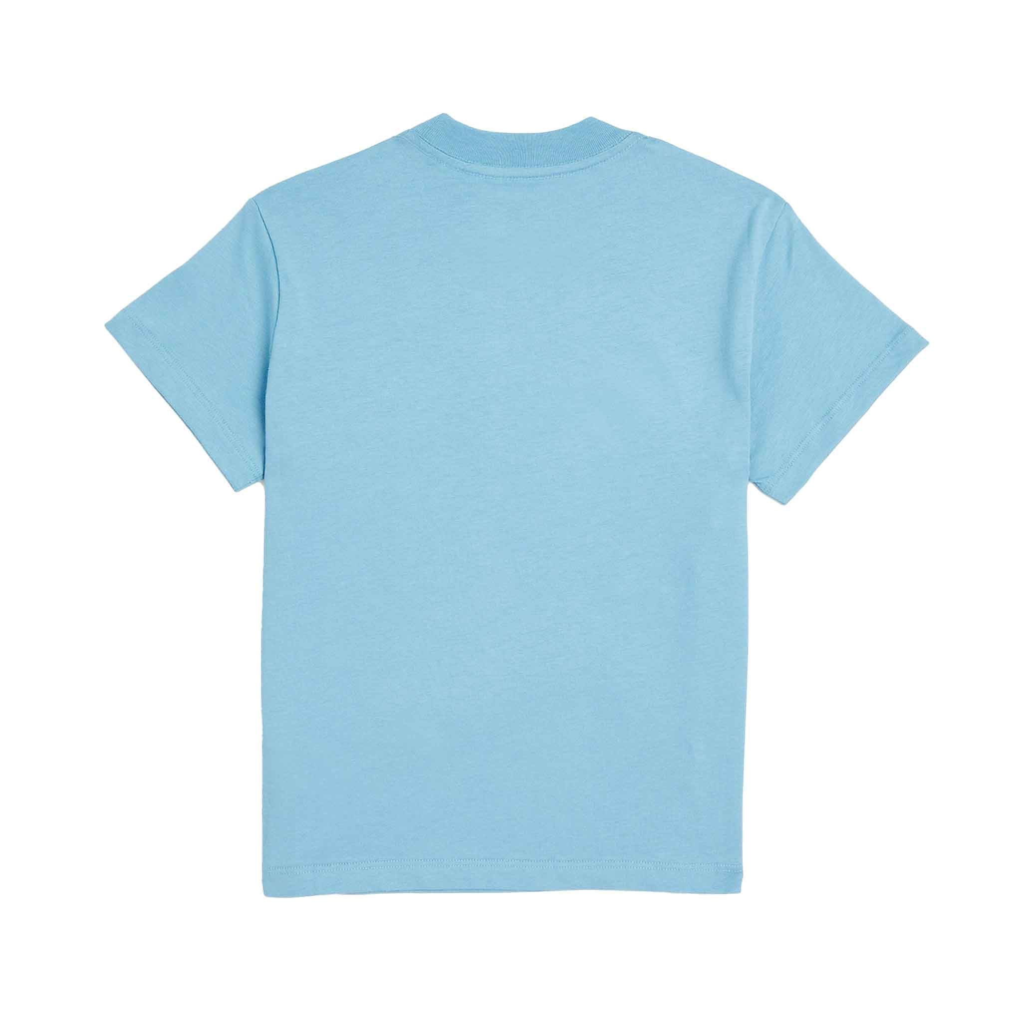 Amiri Staggered Logo T-Shirt in Air Blue