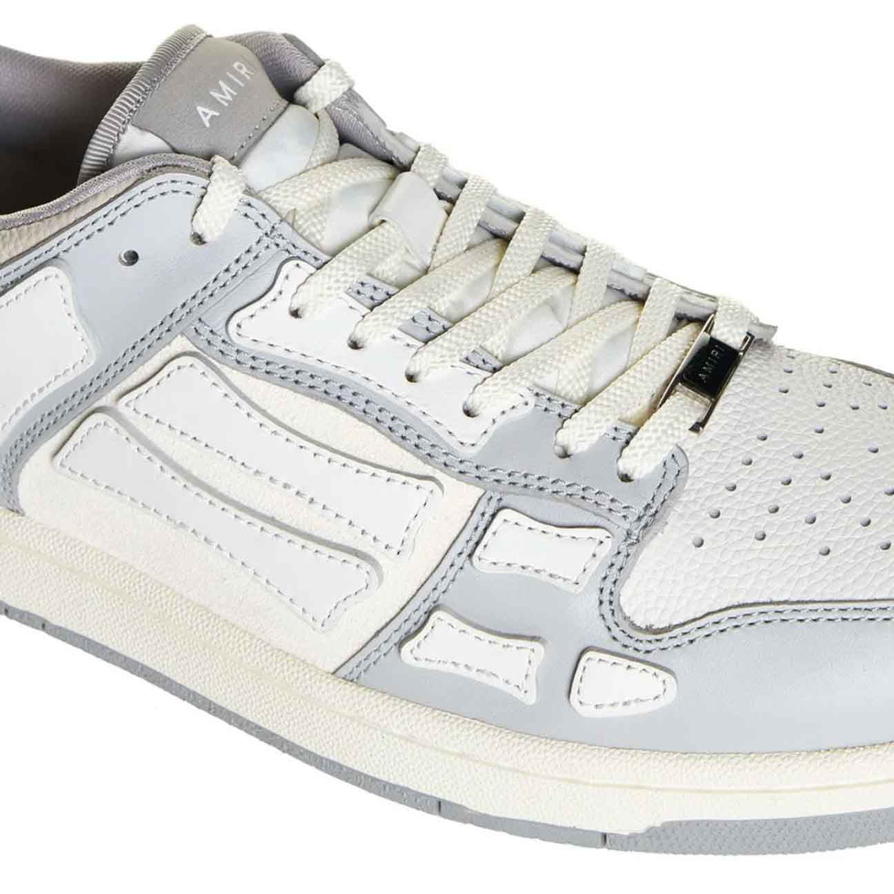 Amiri Skel Top Low Sneaker in Grey