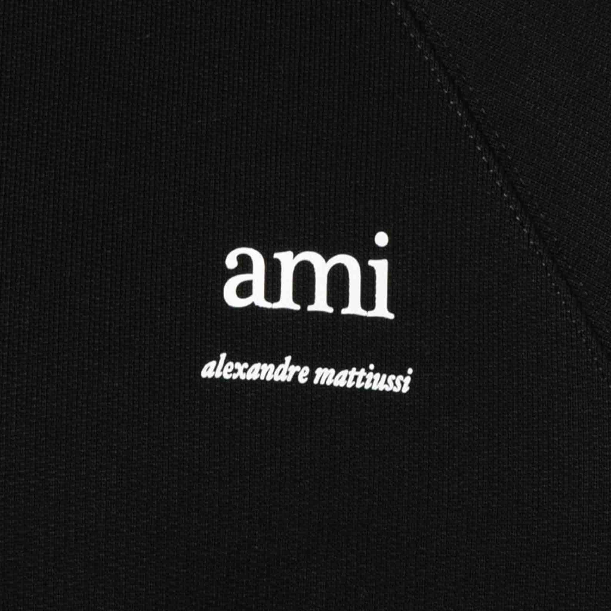 Ami Paris Alexandre Mattiussi Logo Hoodie in Black