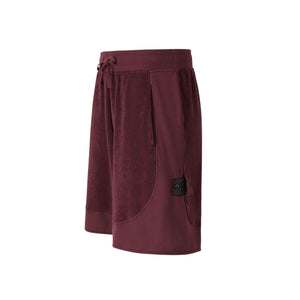 Stone Island Shadow Project Shorts Cotton Terry in Maroon