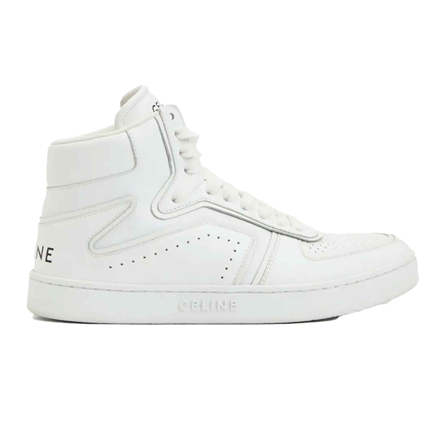Celine "Z" High Top Sneaker in White