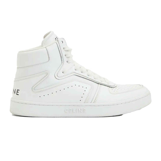 Celine "Z" High Top Sneaker in White