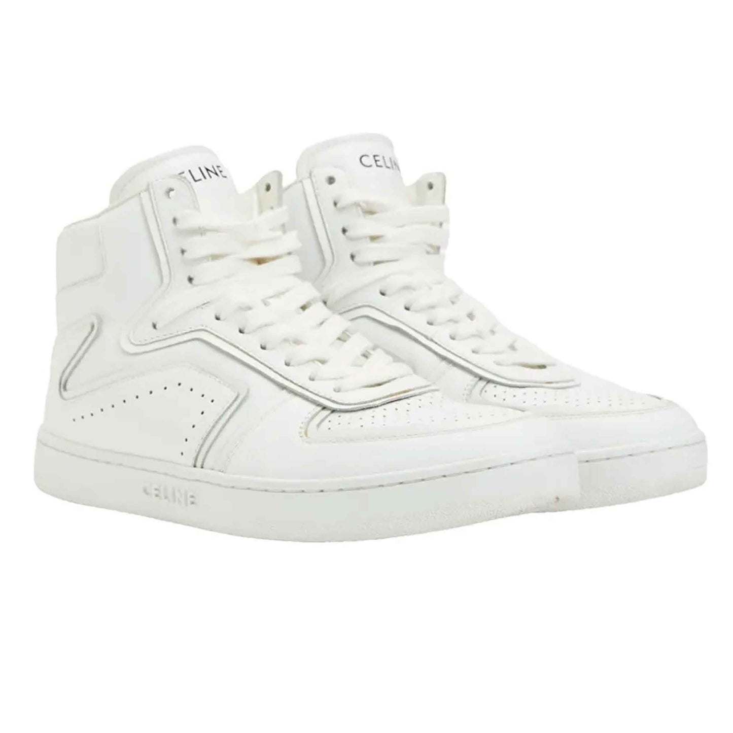 Celine "Z" High Top Sneaker in White