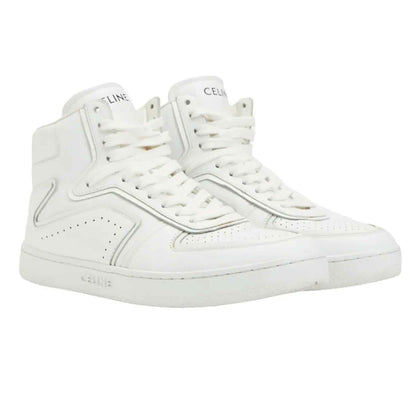 Celine "Z" High Top Sneaker in White