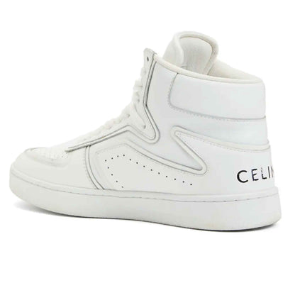 Celine "Z" High Top Sneaker in White