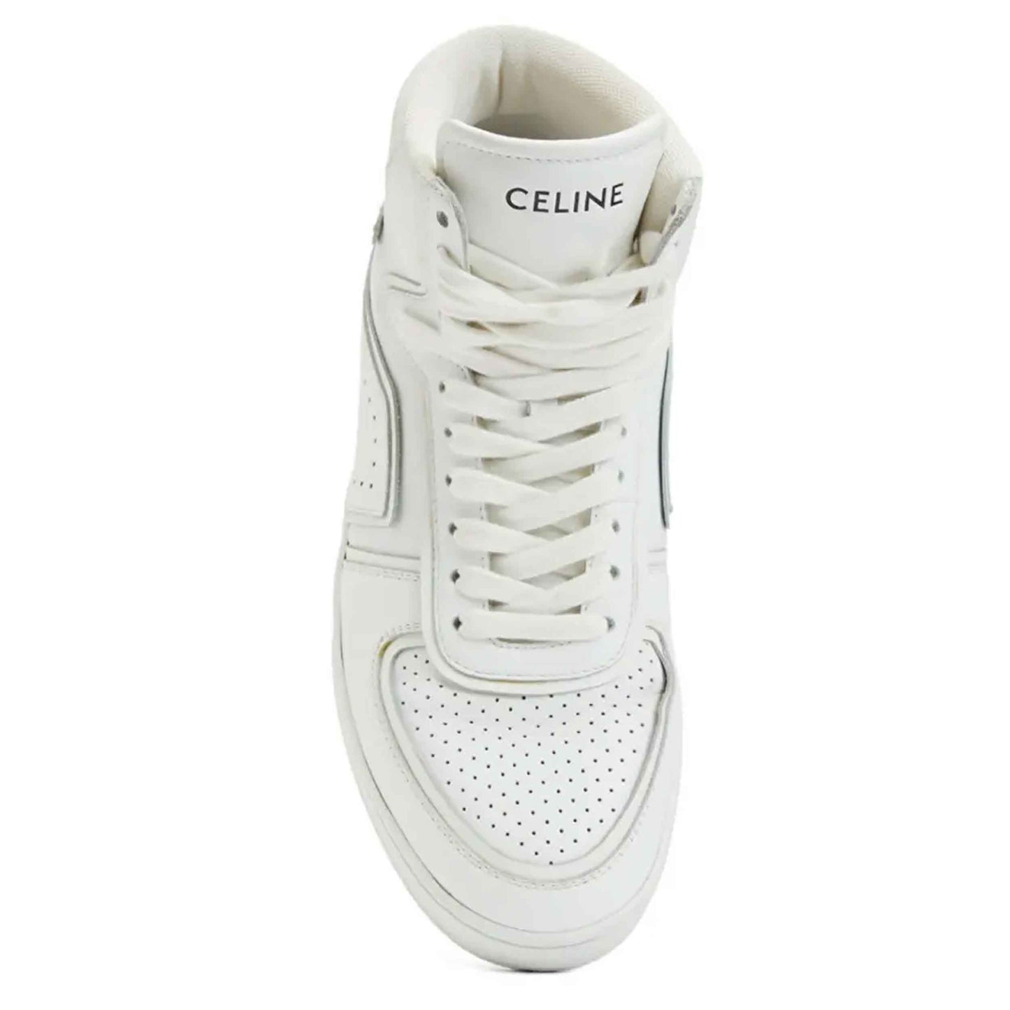 Celine "Z" High Top Sneaker in White