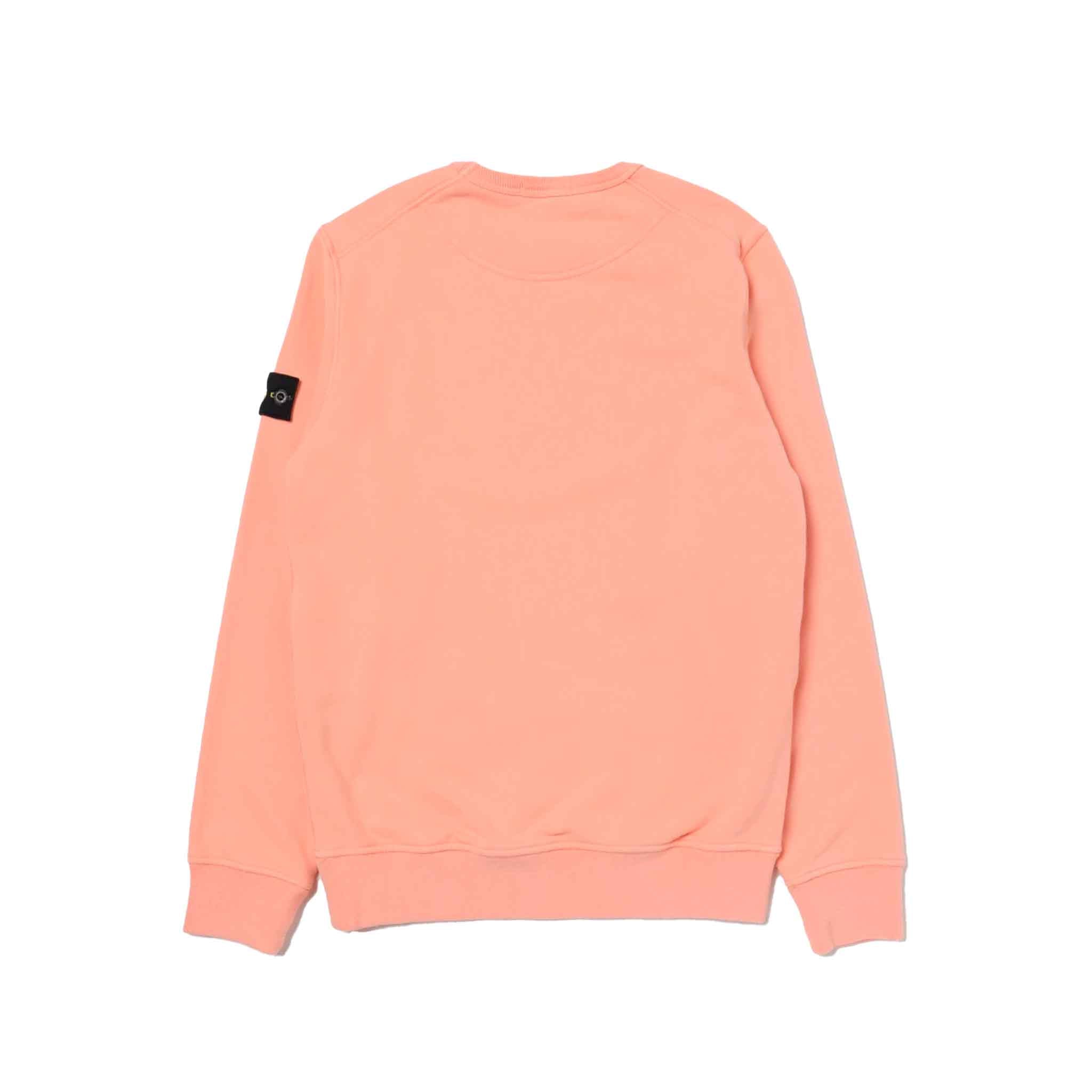Stone Island Junior Crewneck Sweatshirt in Coral Pink