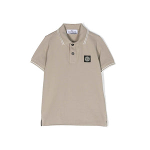 Stone Island Junior Polo Shirt in Dove Grey