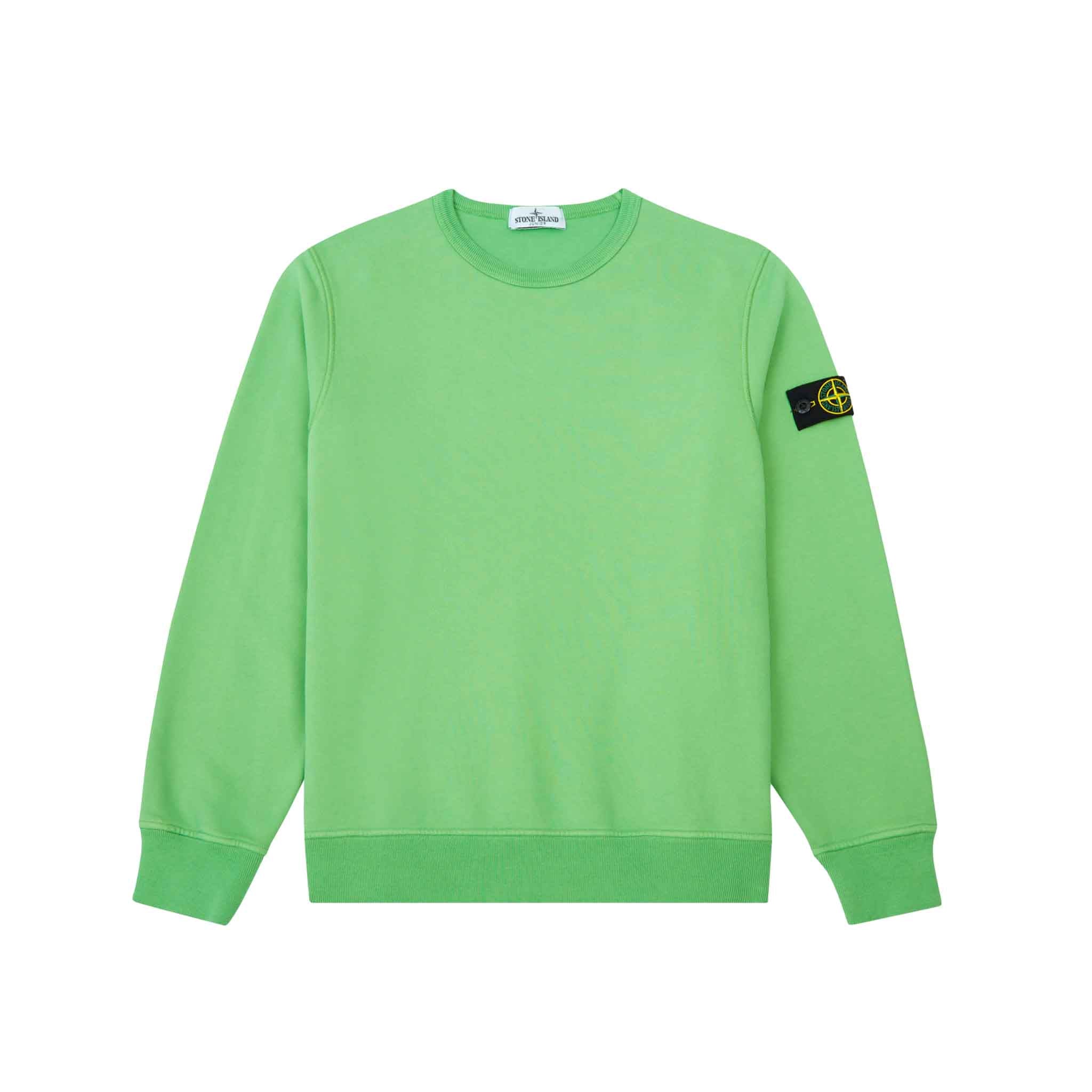 Stone Island Junior Crewneck Sweatshirt in Green