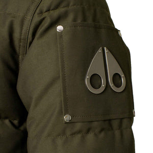 Moose Knuckles Mens 3Q Jacket in Army/ Black Fur