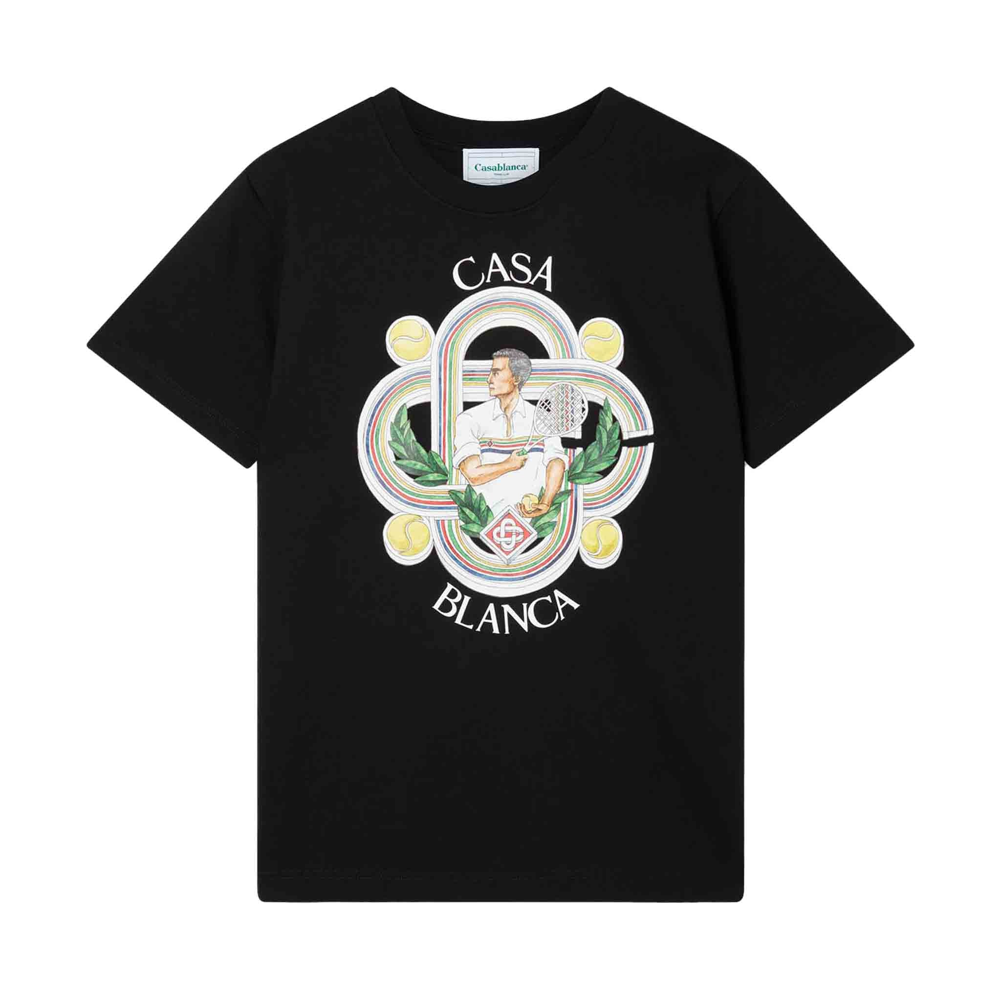 Casablanca Le Joueur Printed T-Shirt in Black