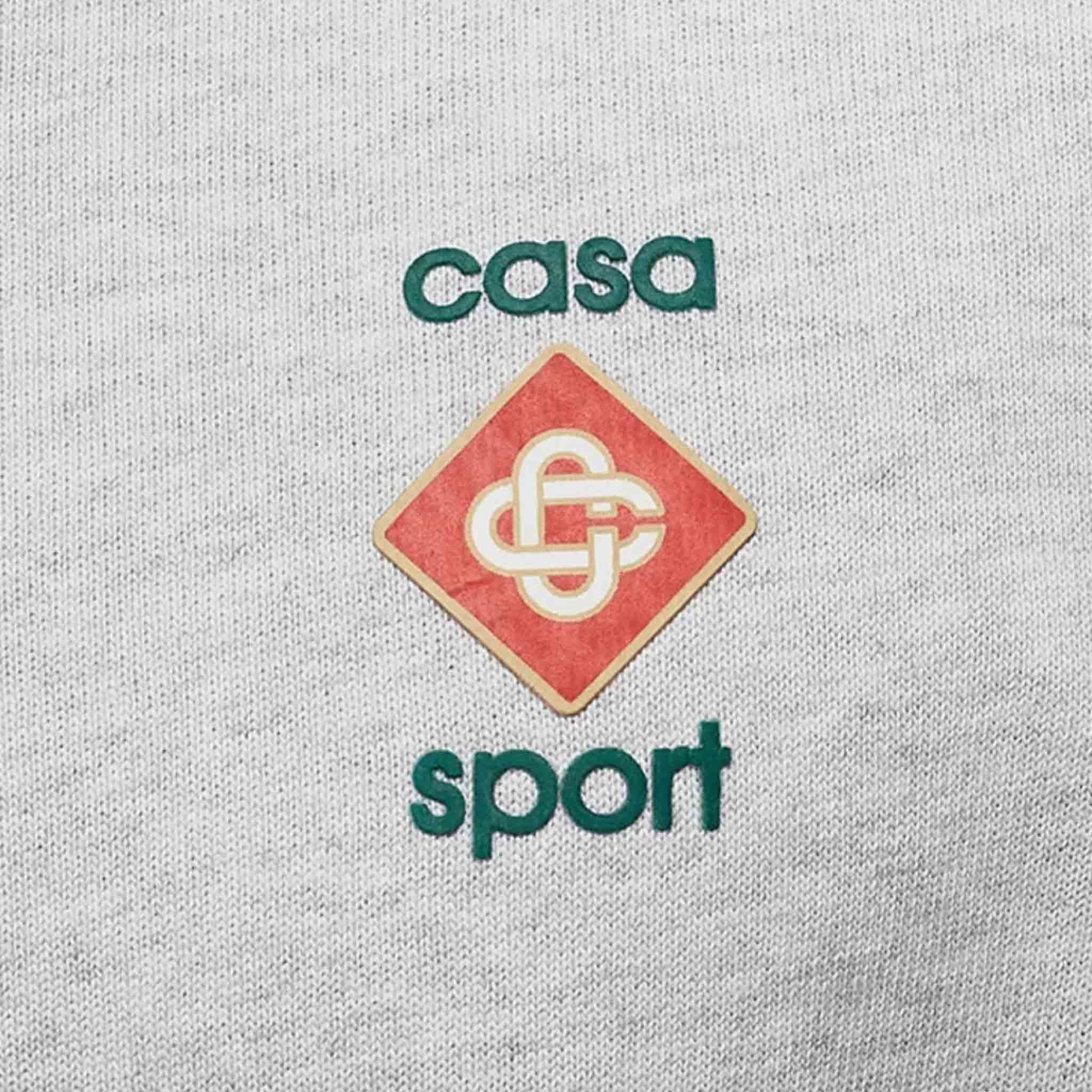Casablanca Casa Sport Icon 3D Printed T-Shirt in Grey Marle