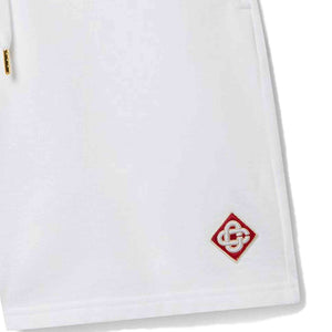 Casablanca Diamond Logo Patch Sweatshorts in White