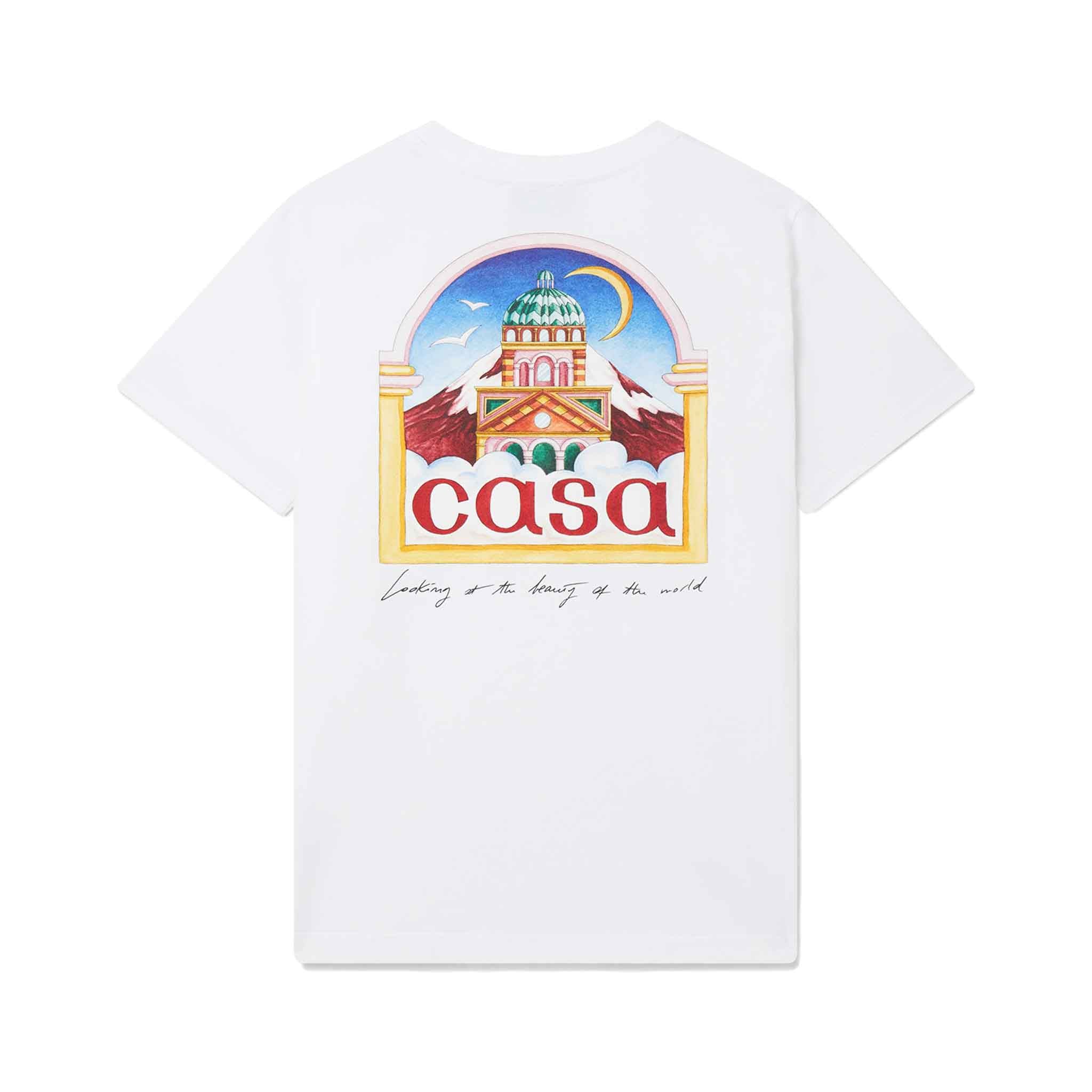Casablanca Vue De L'Arche T-Shirt in White