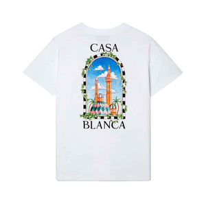Casablanca Vue De Damas T-Shirt in White