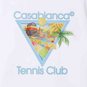 Casablanca Afro Cubism Tennis Club Printed T-Shirt in White