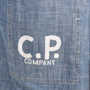 C.P. Company Chambray Short Sleeved Logo Shirt
