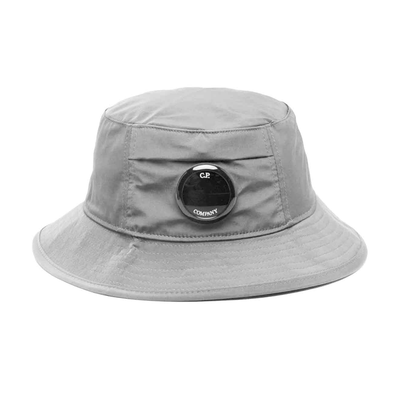 C.P. Company Chrome-R Lens Bucket Hat in Drizzle Grey
