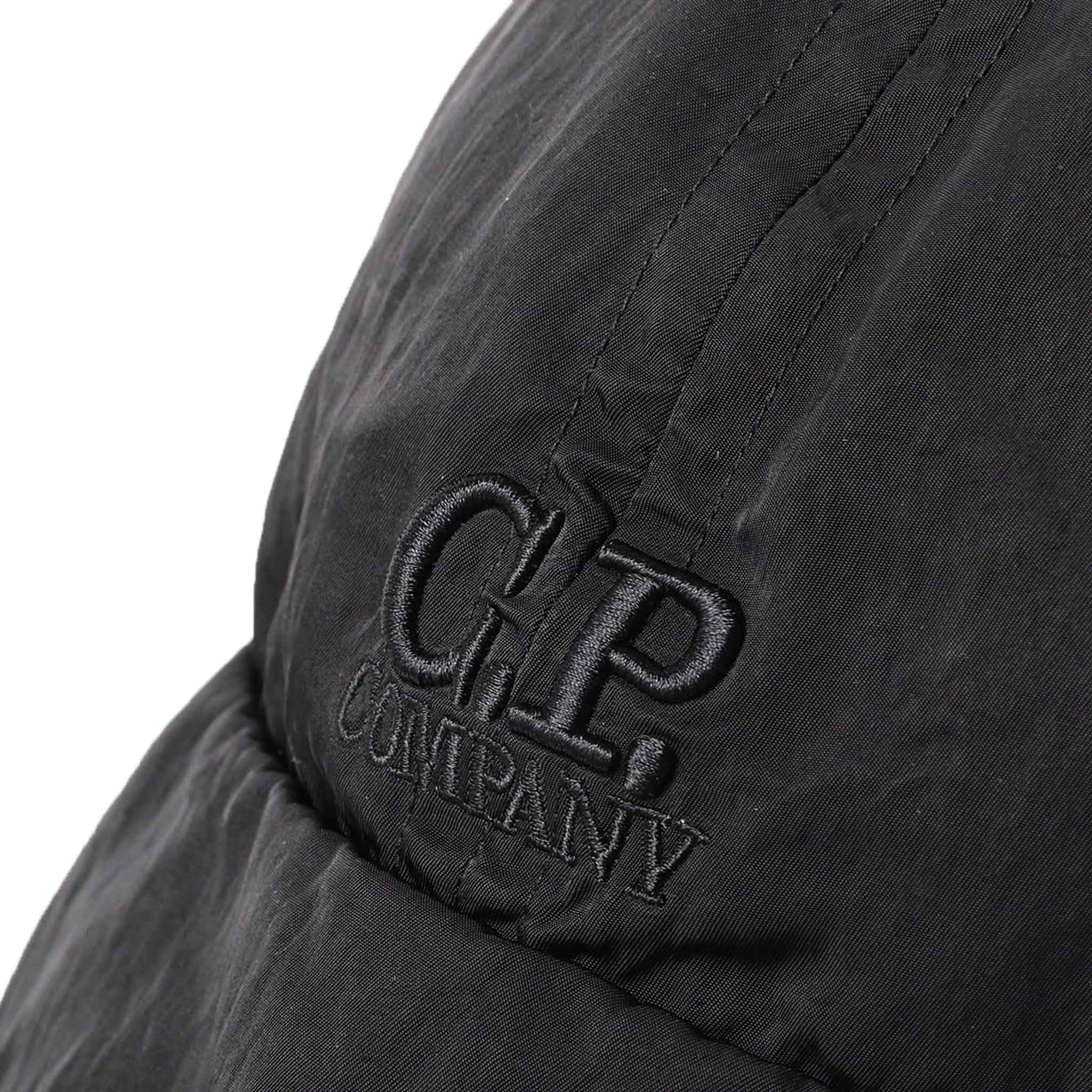 C.P. Company Nylon B Neck Flap Bucket Hat in Black