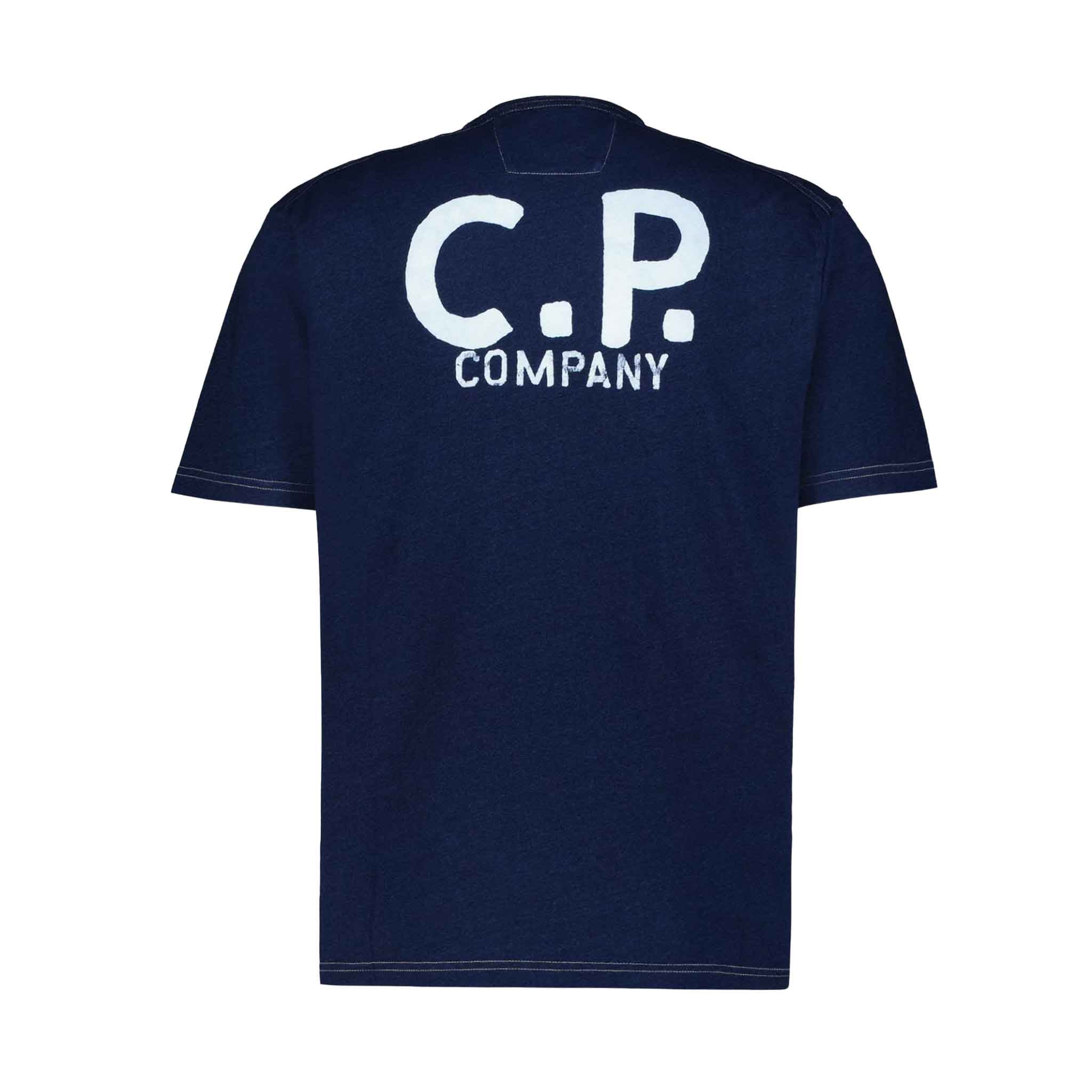 C.P. Company Indigo Jersey Sailor T-shirt in Indigo Blue