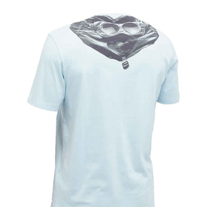 C.P. Company 30/1 Jersey Goggle T-shirt in Starlight Blue