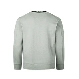 C.P. Company Diagonal Raised Fleece Sweatshirt in Drizzle Grey