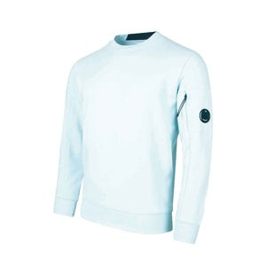 C.P. Company Diagonal Raised Fleece Sweatshirt in Starlight Blue