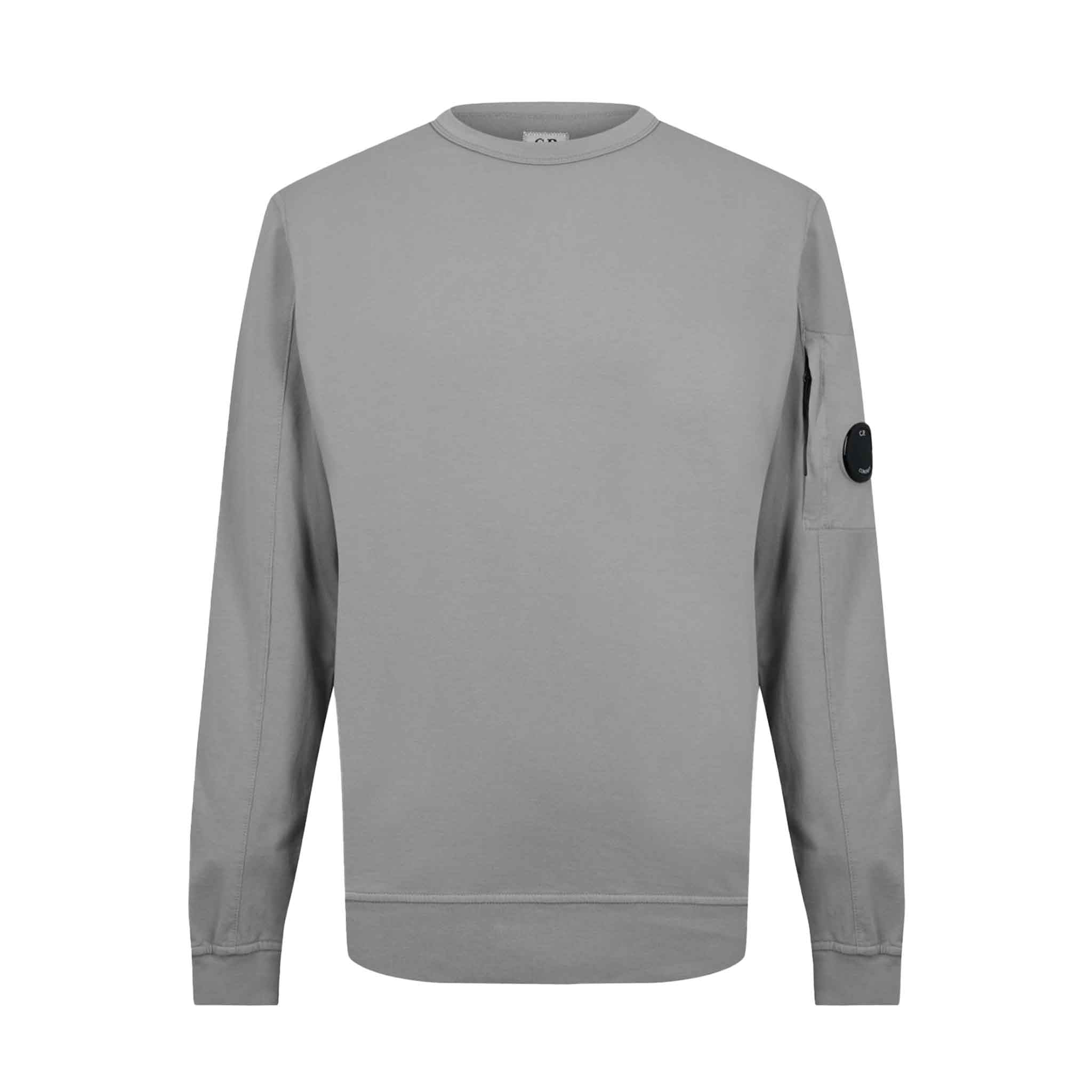 C.P. Company Light Fleece Sweatshirt in Drizzle Grey