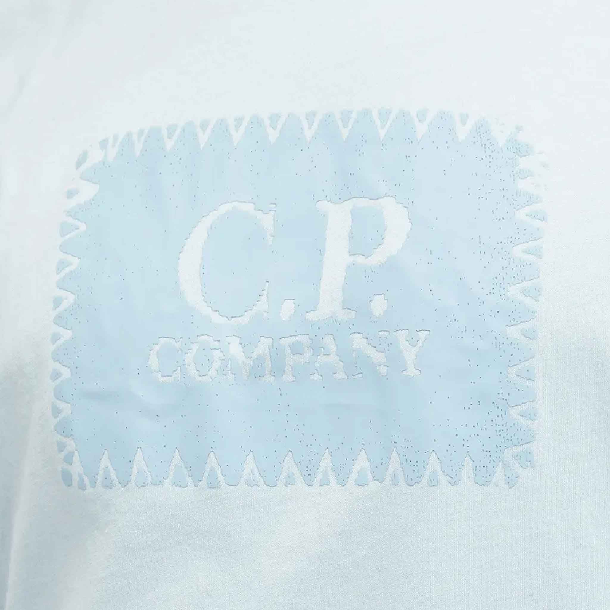 C.P. Company 30/1 Jersey Label T-shirt in Starlight Blue