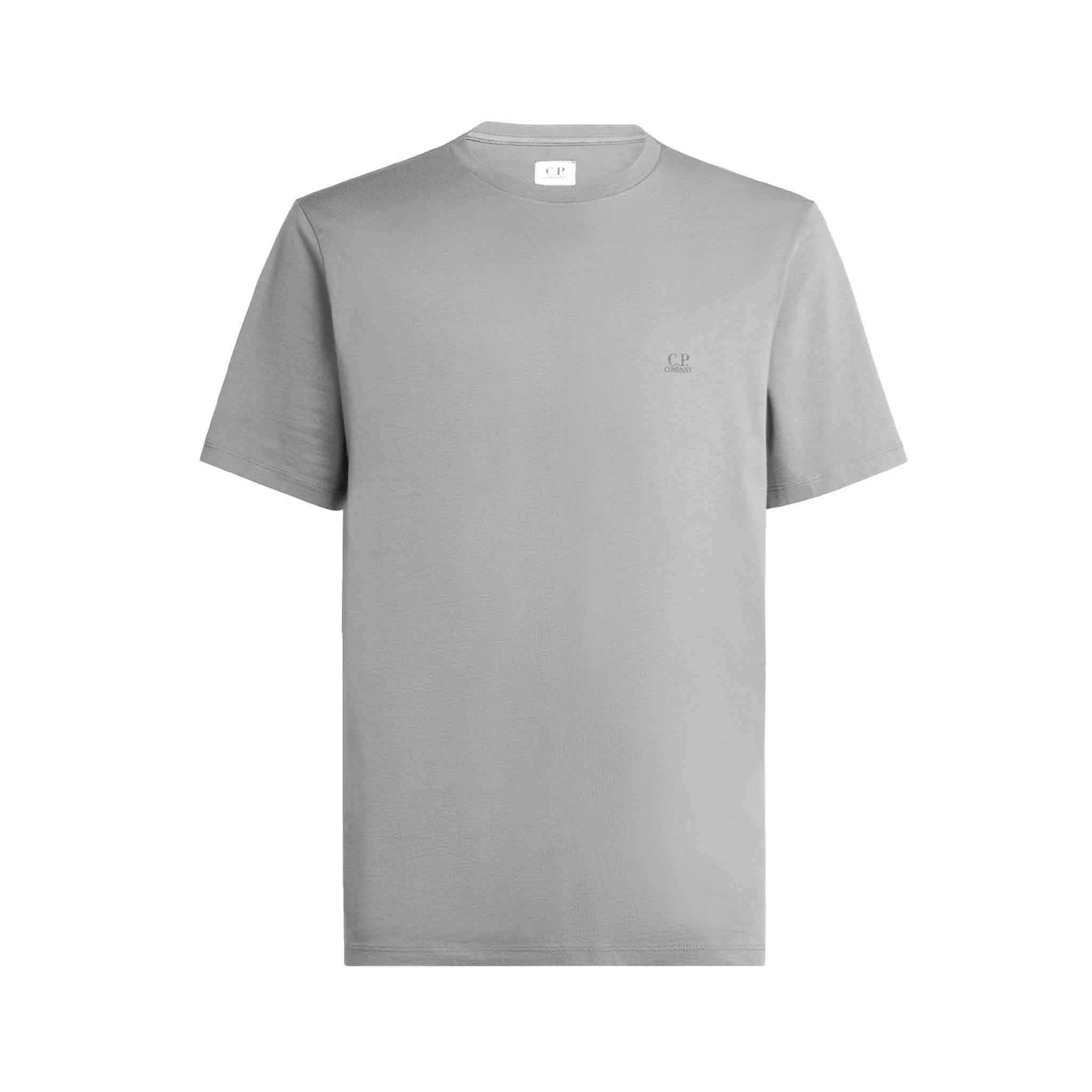 C.P. Company 30/1 Jersey Goggle T-shirt in Drizzle Grey