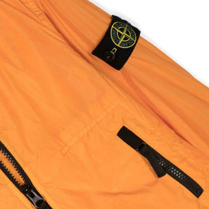 Stone Island Junior Crinkle Reps Nylon Hooded Jacket in Orange